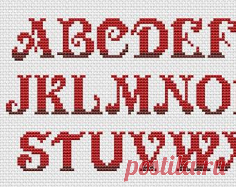 Christmas Alphabet Counted Cross Stitch Pattern in PDF for | Etsy