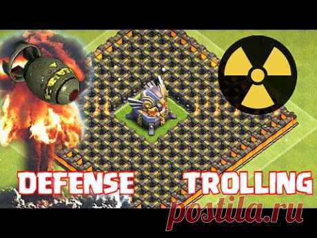 Clash Of Clans - EAGLE ARTILLERY TROLL BASE!! (Can't Touch this!!)