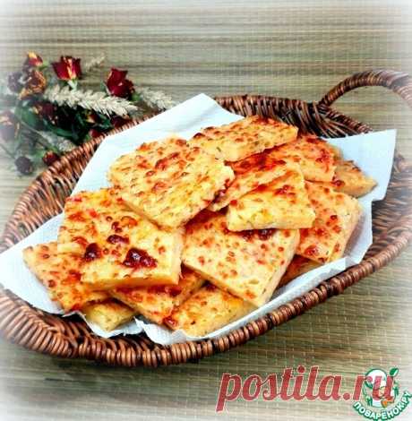 Закусочное творожно-сырное печенье Кулинарный рецепт