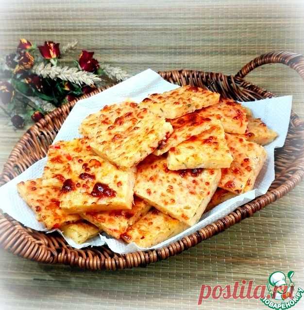 Закусочное творожно-сырное печенье Кулинарный рецепт