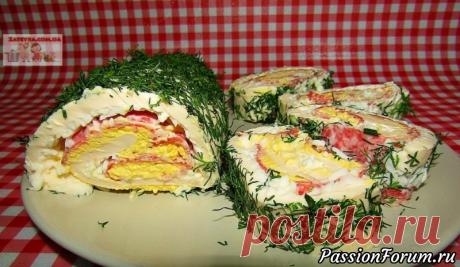 Рулет из плавленого сыра с салями и яйцами - запись пользователя Наталья Василенко в сообществе Болталка в категории Кулинария Рулет из плавленого сыра с салями и яйцами – отличная закуска на любой праздничный стол. Она готовится легко и просто, а начинка может быть совершенно разной – мясной, рыбной, овощной и т.д.  Ингредиенты: &mdash; плавленый сыр – 200 гр.