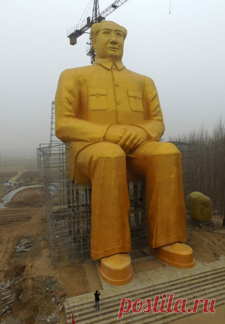 Золотого Мао Цзэдуна снесли | Чёрт побери