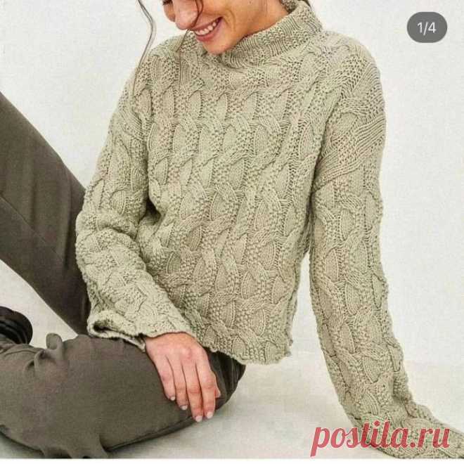 Свитер спицами