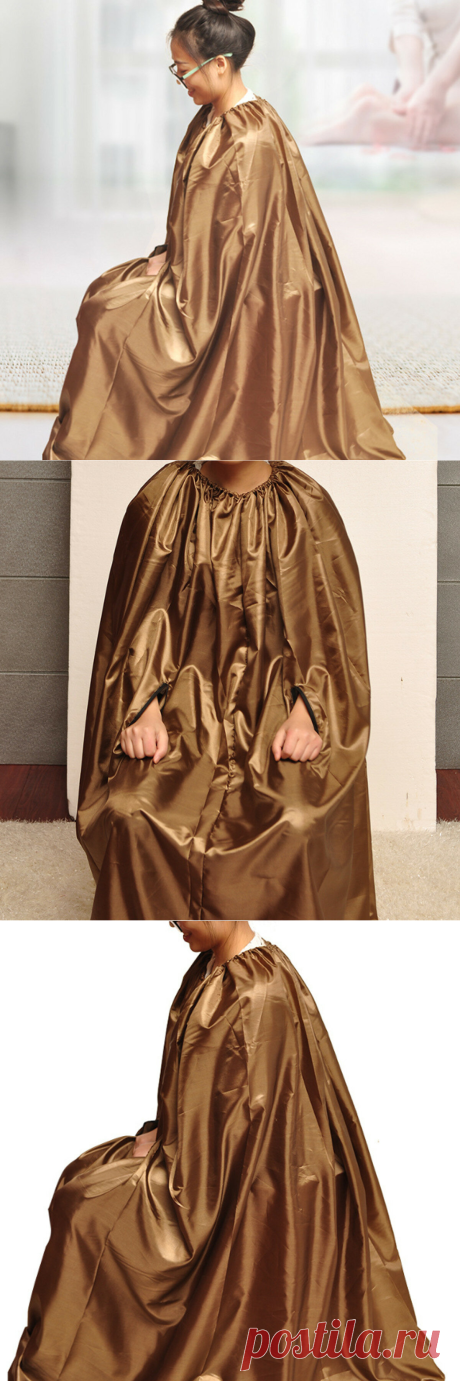 yoni steam gown v-steam hairdressing robes handmade at Banggood
