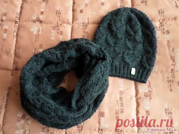 Шапочка бини и снуд на осень спицами. - Вязание - Страна Мам