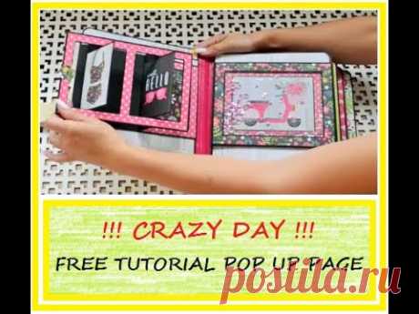 POP UP ALBUM "Summer FUN" Page 1/TUTORIAL CRAZY PAPER