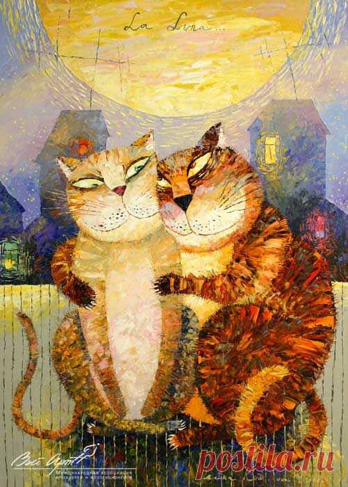 Ким Галина, La Luna, оргалит, масло, 84х60, 2008