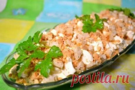 Салат «Искушение» с копченой курицей, рецепт — Вкусо.ру