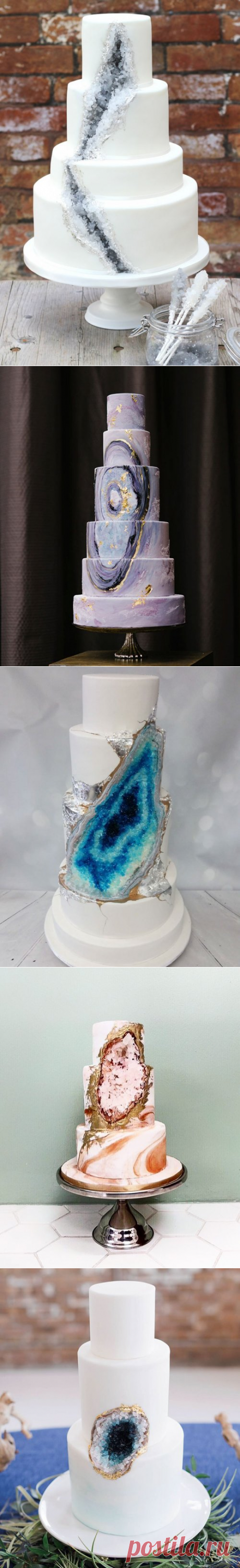 Оригинальные свадебные "геологические" торты (25 фото)