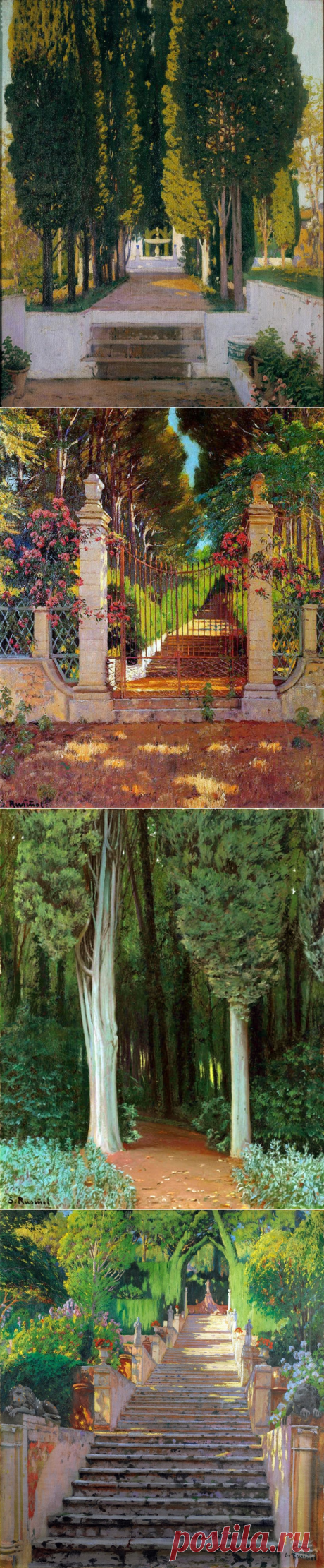 Художник-постимпрессионист Сантьяго Рузиньол-и-Пратс ( Santiago Rusiñol i Prats)