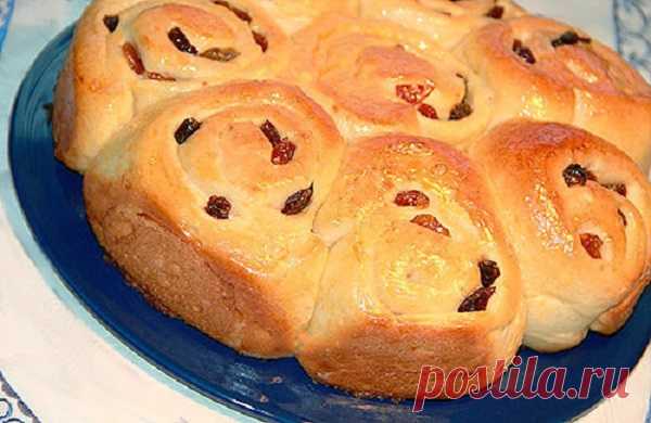 Нежные булочки с изюмом — Сад Заготовка