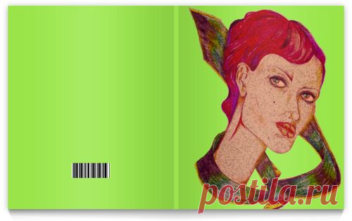 Тетрадь на клею "Девушка в галстуке." от Printissimo - Printio