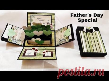 Explosion Box Tutorial | Explosion Box for Father | Father's Day Gift Idea - YouTube