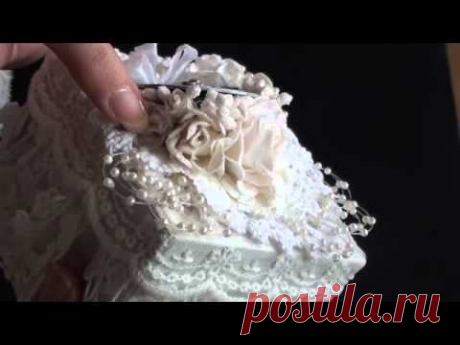 Wild Orchid Crafts - Shabby chic gift box - YouTube