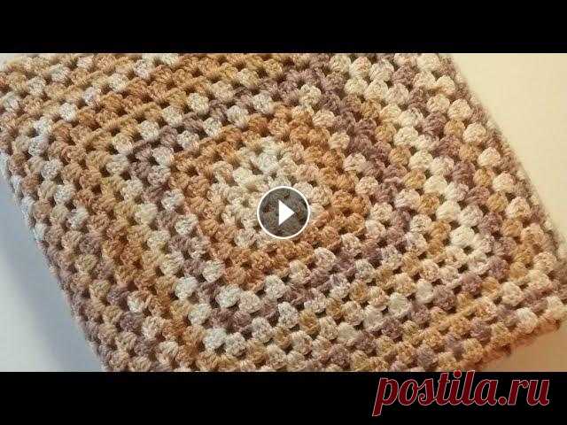 МК Бабушкин квадрат крючком МК плед крючком  МК Рачий шаг #пледкрючком #рачийшаг #бабушкинквадрат В этом видео покажу, как я вяжу бабушкин квадрат и свои хитрости. Я в Instagram как @7annushka. Установите приложение, чтобы подписаться на мои фото и...