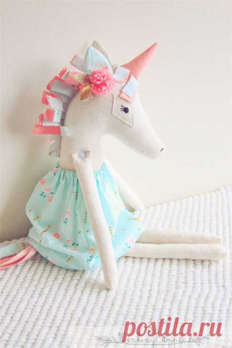 (2) Unicorn Doll by TheWinkingApple on Etsy | Rag Dolls