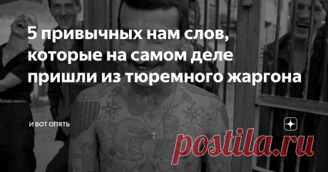 5 привычных нам слов, которые на самом деле пришли из тюремного жаргона Все мы знаем, что язык является отображением культуры. При этом, наша манера общения не является чем-то статичным и неизменным, ведь из года в год в обиход входят новые слова, а старые канут в Лету из-за ненадобности. Первоначально новые выражения всегда считаются чем-то чужеродным, но с течением времени приживаются и начинают восприниматься носителями, как неотъемлемая часть языка.