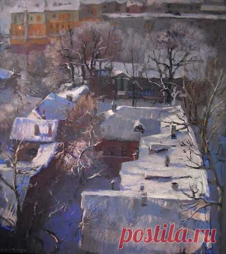 Художник — Михаил Дуцев.
«Зимний день» (2004)