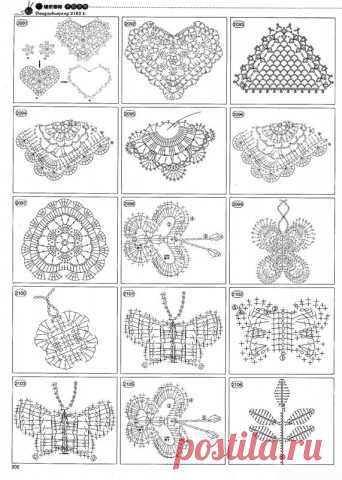 Очень интересные схемы для вязания крючком (из интернета)