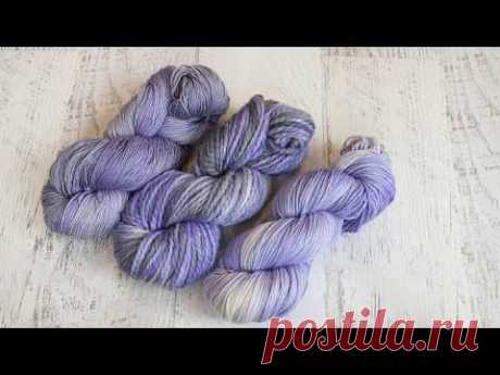 Dyepot PS #3 - Glazing Yarn with Jacquard Violet; Subtle Colorways from a Two Step Dyeing Process
