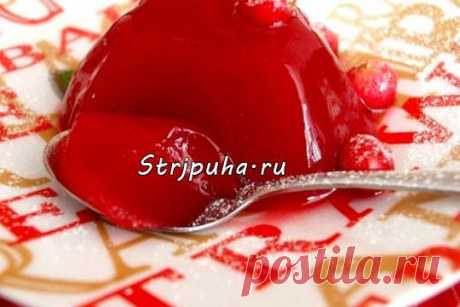 Клюквенное желе — Готовим дома