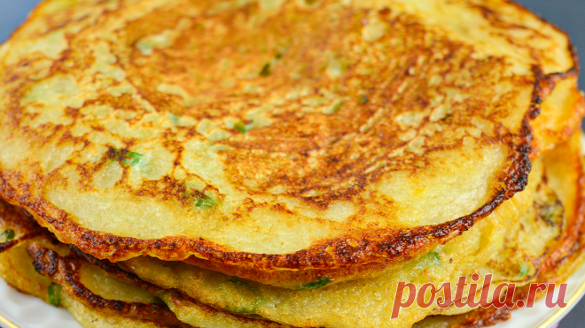 Картофель и манка. Вкуснее блинов. Еще один обалденный рецепт. Простой рецепт завтрака | ЧТО ГОТОВИТЬ | Яндекс Дзен