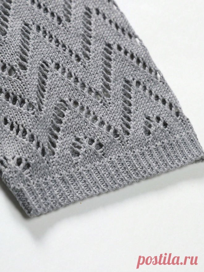 Мужская вязаная рубашка. Схема узора - Вязание спицами LenkomKnit