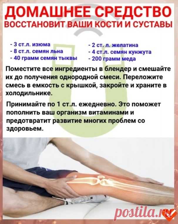 ДОМАШНЕЕ СРЕДСТВО ОТ БОЛЕЙ В КОСТЯХИ СУСТАВАХ
