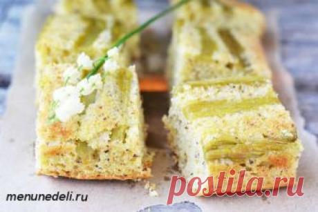 Галета и печенье с ревенем / Меню недели