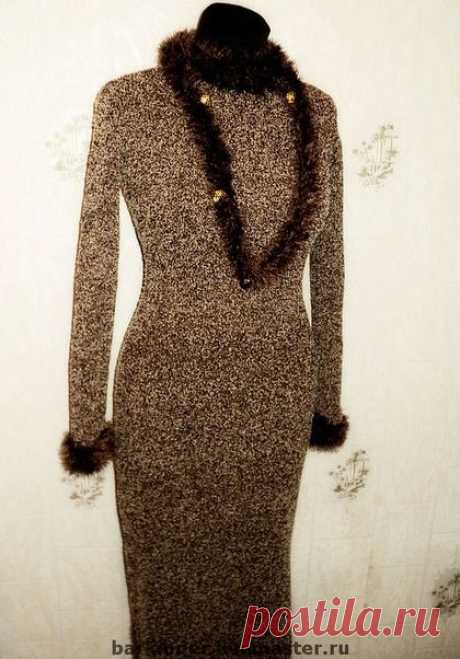 Платье&quot; Меланж&quot; - платье,вязаное платье,трикотажное платье,вязание на заказ