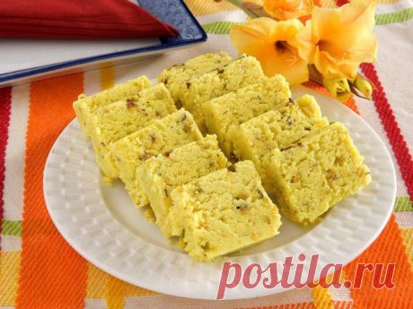 Домашняя халва с орехами.