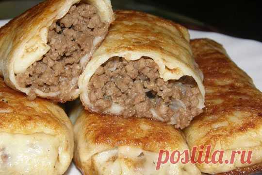 Блинчики с мясом