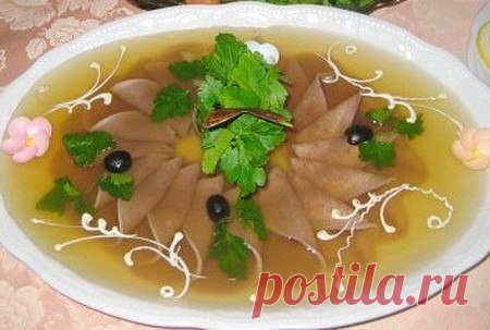 Заливной язык - Любимые рецепты