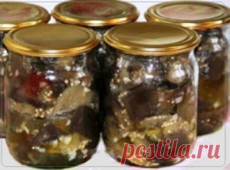 Маринованные баклажаны как грибы