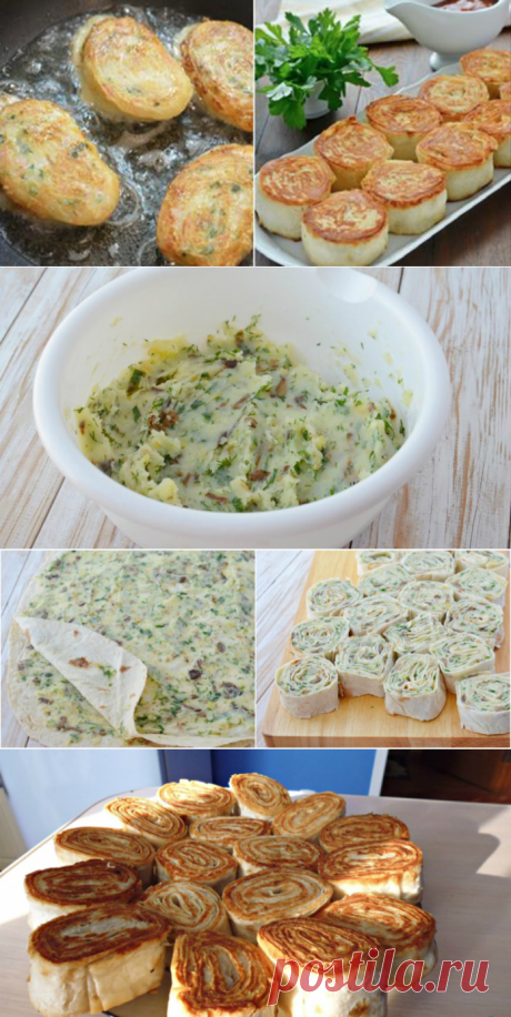 Горячие рулетики из лаваша с картофелем и грибами: закуска, которую расхваливают больше, чем мясо
=Лаваш — 2 шт.
Картофель — 500 г
Лук — 1 шт.
Чеснок — 3 зуб.
Шампиньоны — 300 г
Зелень — 1 пуч.
Подсолнечное масло — 4–5 ст. л.
Соль — по вкусу
Черный перец (молотый) — по вкусу