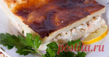 Заливной рыбный пирог «Выручайка» | Вкусные рецепты
