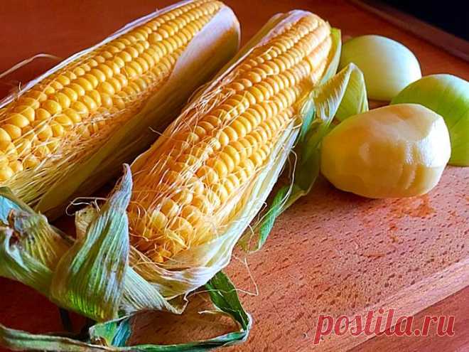 Кукурузный чаудер. Солнечный, летний суп
