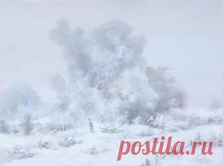 По первому снежку туманным утром! Художника Головин Константин