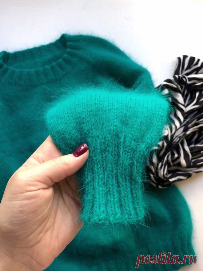 Свитер вязаный из пуха норки