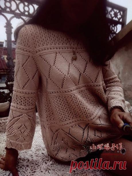 Пуловер.Спицы