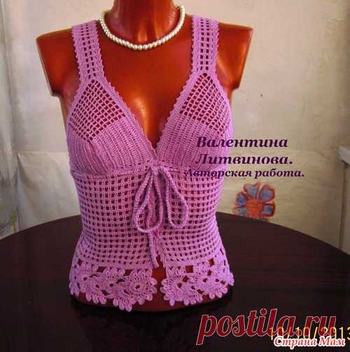 ЖЕНСКИЕ ТОПИКИ - СХЕМЫ И МК КРУЖЕВА