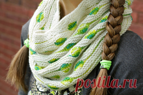 Ravelry: пестрый узор клобук Николь Монтгомери