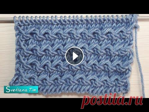Узор спицами Горизонтальные Дорожки # 660 Узор спицами Горизонтальные Дорожки. Мастер класс. Описание узора на сайте #вязание #узорыспицами #вязаниеспицами ------------------------------------...