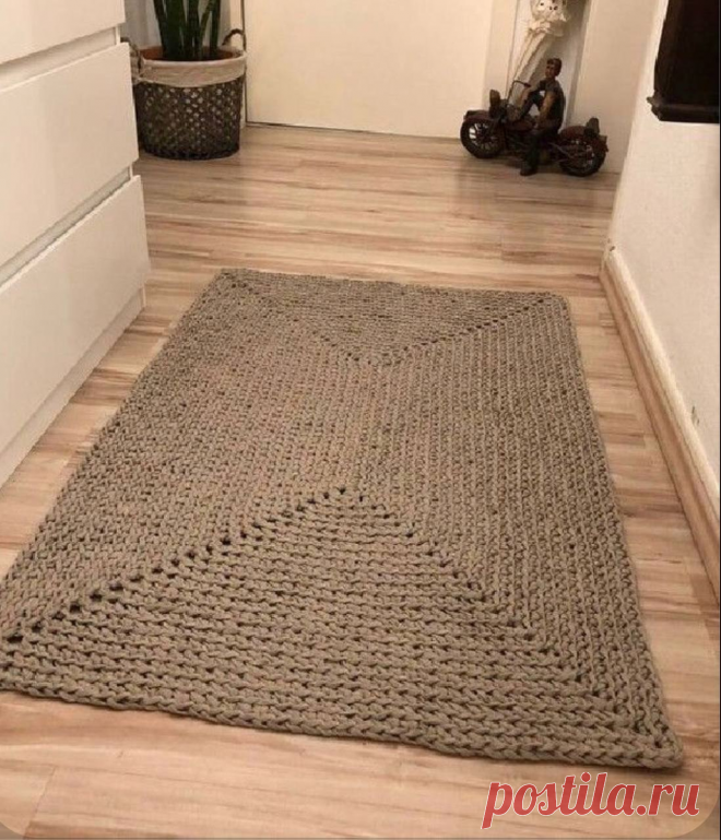 Коврики, связанные крючком - Идеи и примеры для вдохновения | Вязание крючком | Дзен