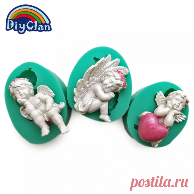 3 стиля DIY силиконовые формы для мастики торта Купидон маленький ангелочек инструменты для украшения торта Форма для шоколада мини стиль конфеты глиняная форма | AliExpress