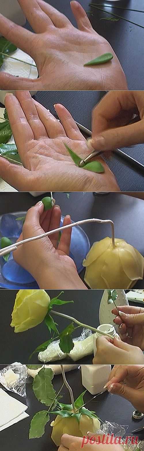 Роза своими руками из полимерной глины часть 3 ― Пион онлайн