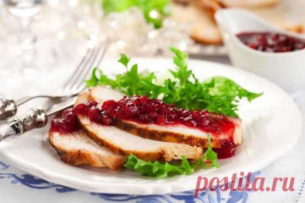 Запеченное филе индейки с клюквенным соусом | БУДЕТ ВКУСНО!