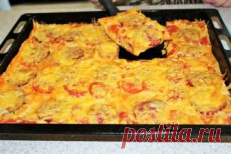 Быстрая ПИЦЦА на ЛАВАШЕ Пицца на лаваше в духовке, очень простой и вкусный вариант пиццы в домашних...