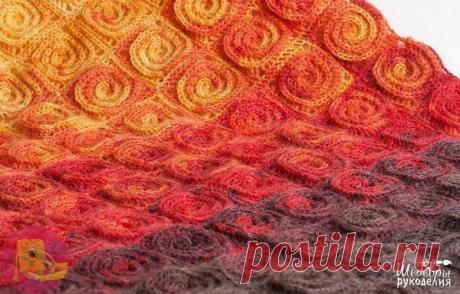 Плед из спиральных цветов — Сделай сам, идеи для творчества - DIY Ideas