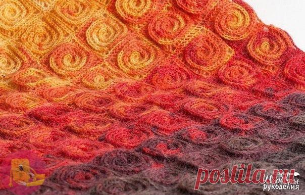 Плед из спиральных цветов — Сделай сам, идеи для творчества - DIY Ideas